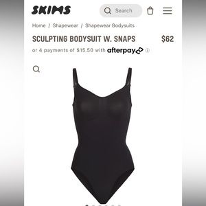 SKIMS SCULPTING BODYSUIT W. SNAPS